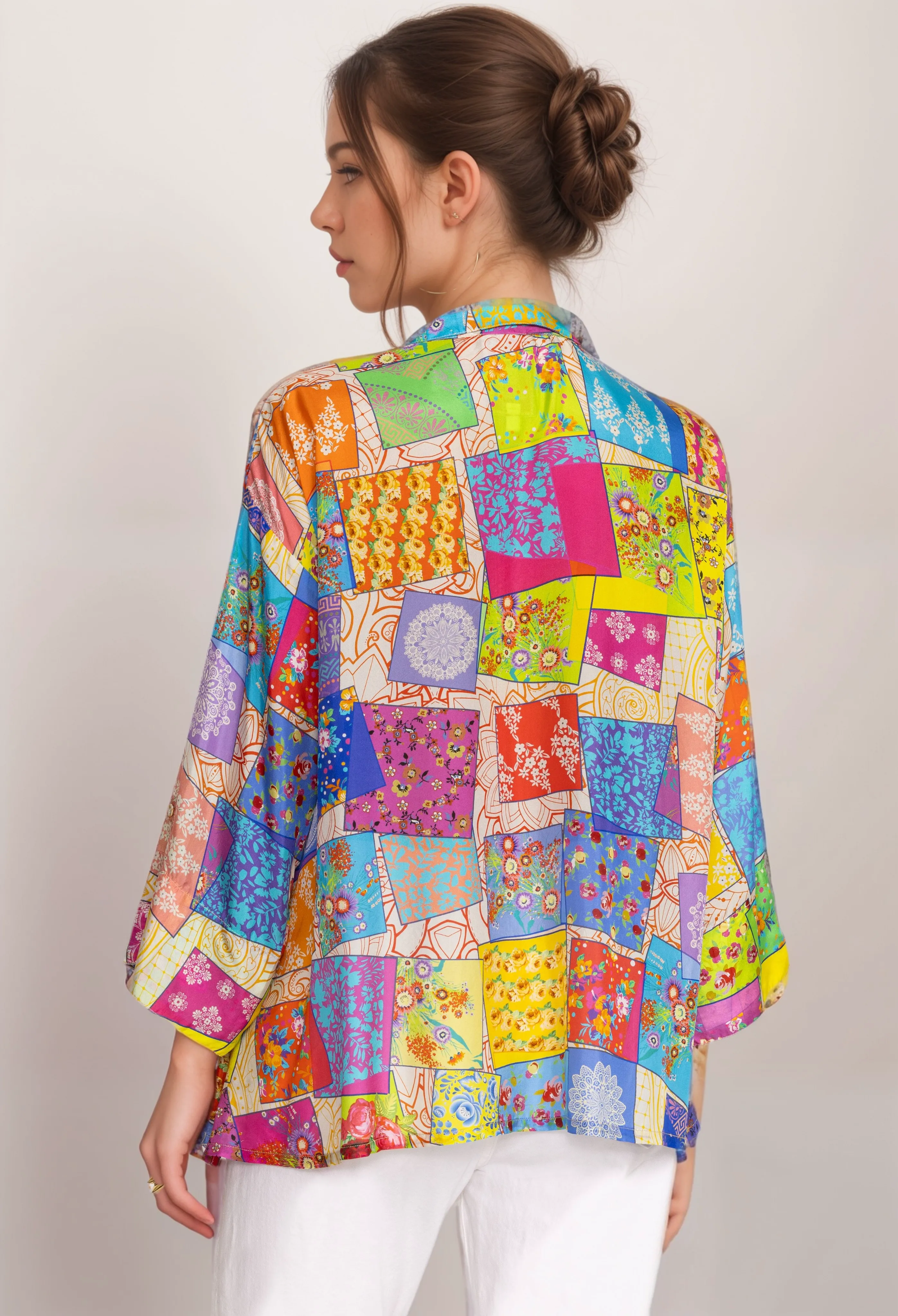 Johnny Was Multee Button Up Blouse C11824A3 Boho Chic
