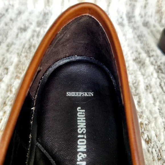 Johnston &amp; Murphy &quot;Larsey&quot; Tassel Loafer Brown Mahogany Leather | Size 9.5