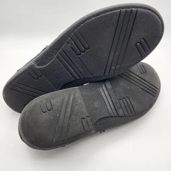 Josef Seibel Leather Peasant Fisherman Sandals Buckle Shoes Black Men's 12