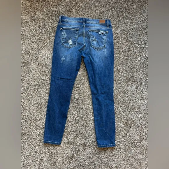 Judy Blue Leopard Patch Skinny Jeans