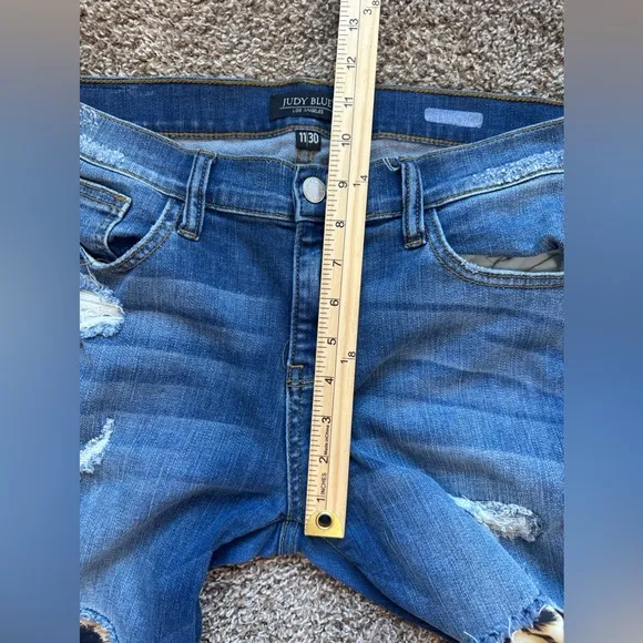 Judy Blue Leopard Patch Skinny Jeans