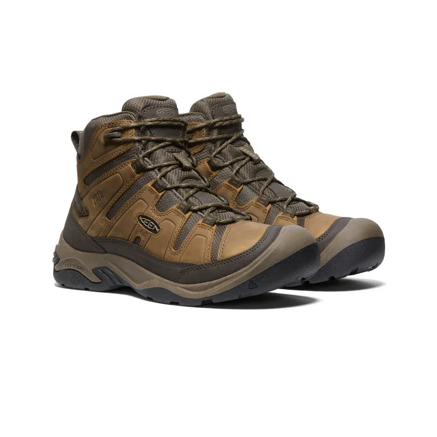 Keen Men's Circadia Mid Hiker WP in Bison/Brindle