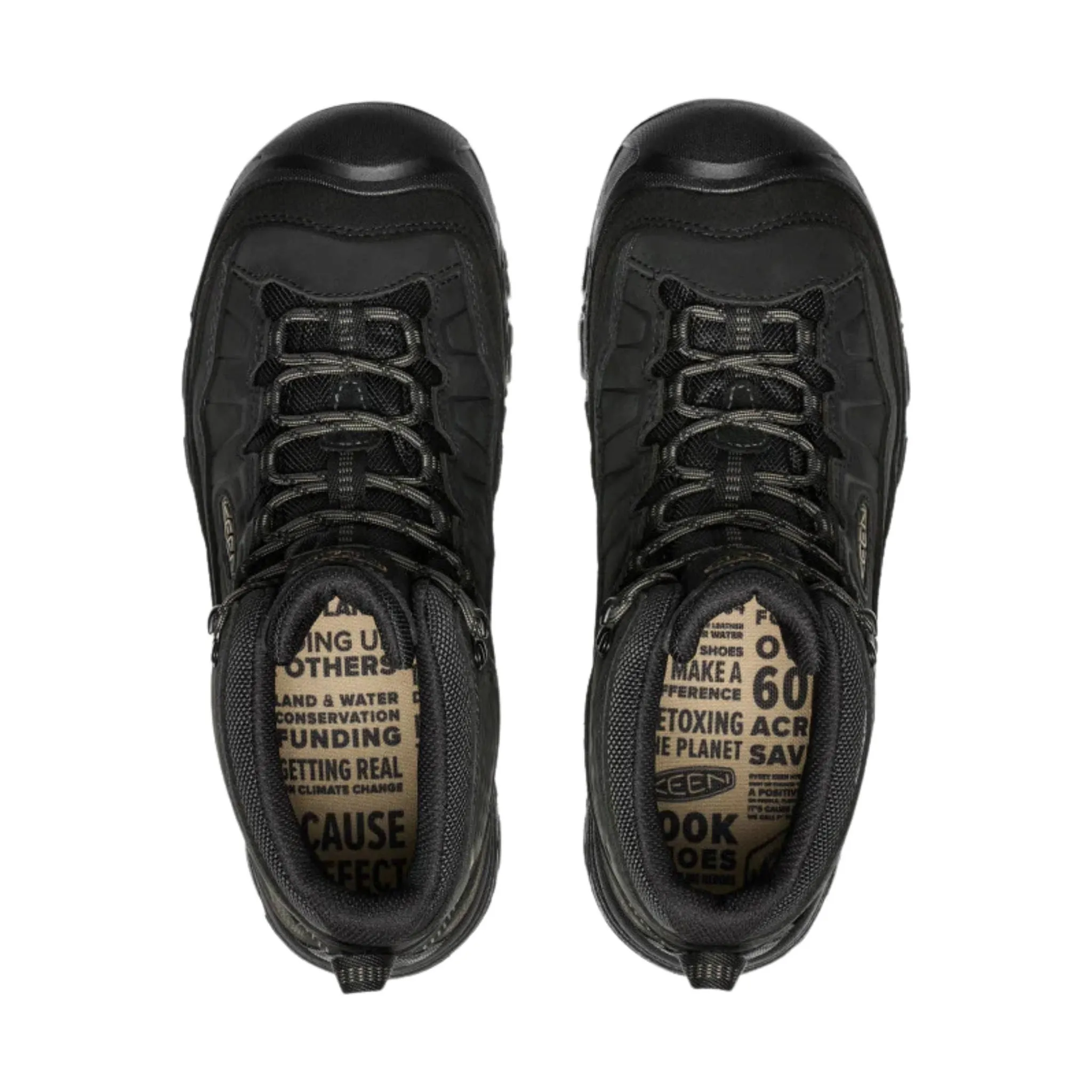 KEEN Men's Targhee IV Waterproof Hiking Boots - Triple Black