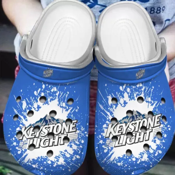 Keystone Light Tie Dye Clogs