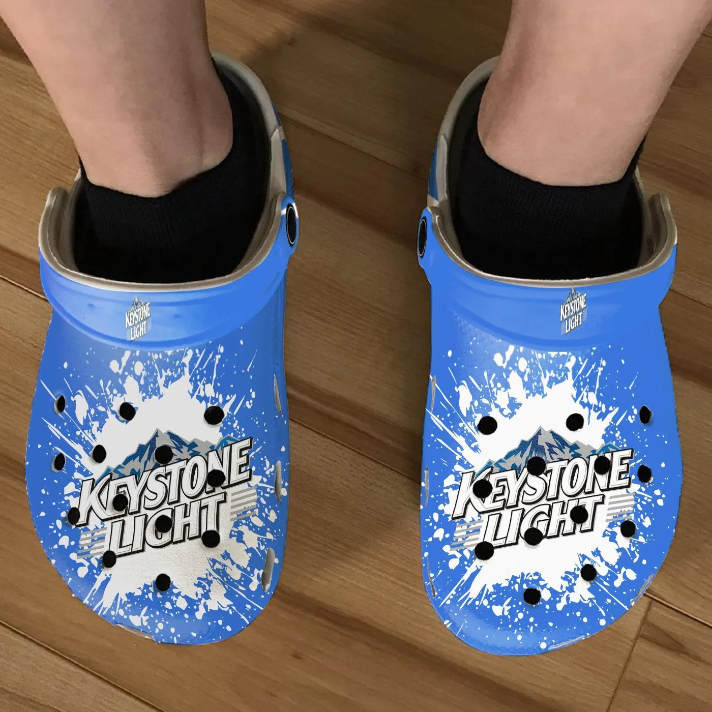 Keystone Light Tie Dye Clogs