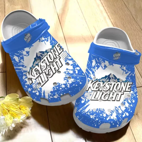 Keystone Light Tie Dye Clogs