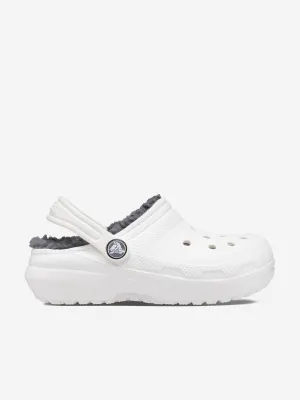 Kids Classic Lined Clog in White