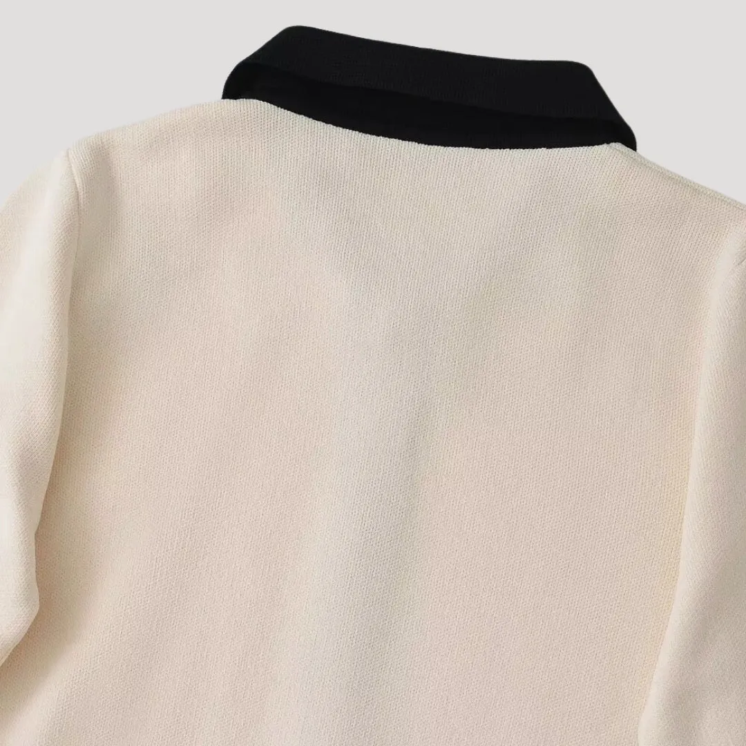 Knit Dress – Button Front – Elegant Minimalist Style