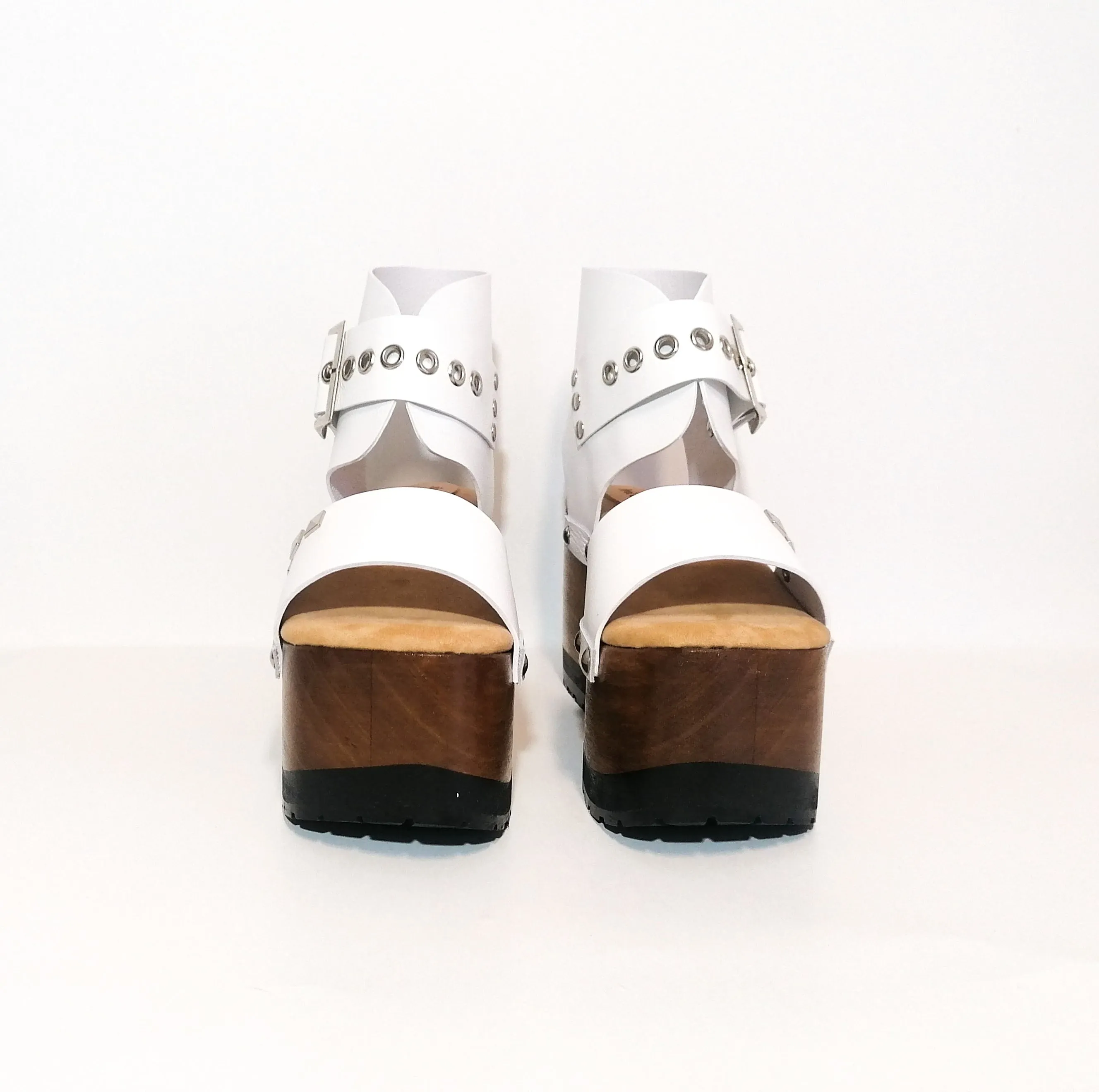 Lady Pop White Sandals