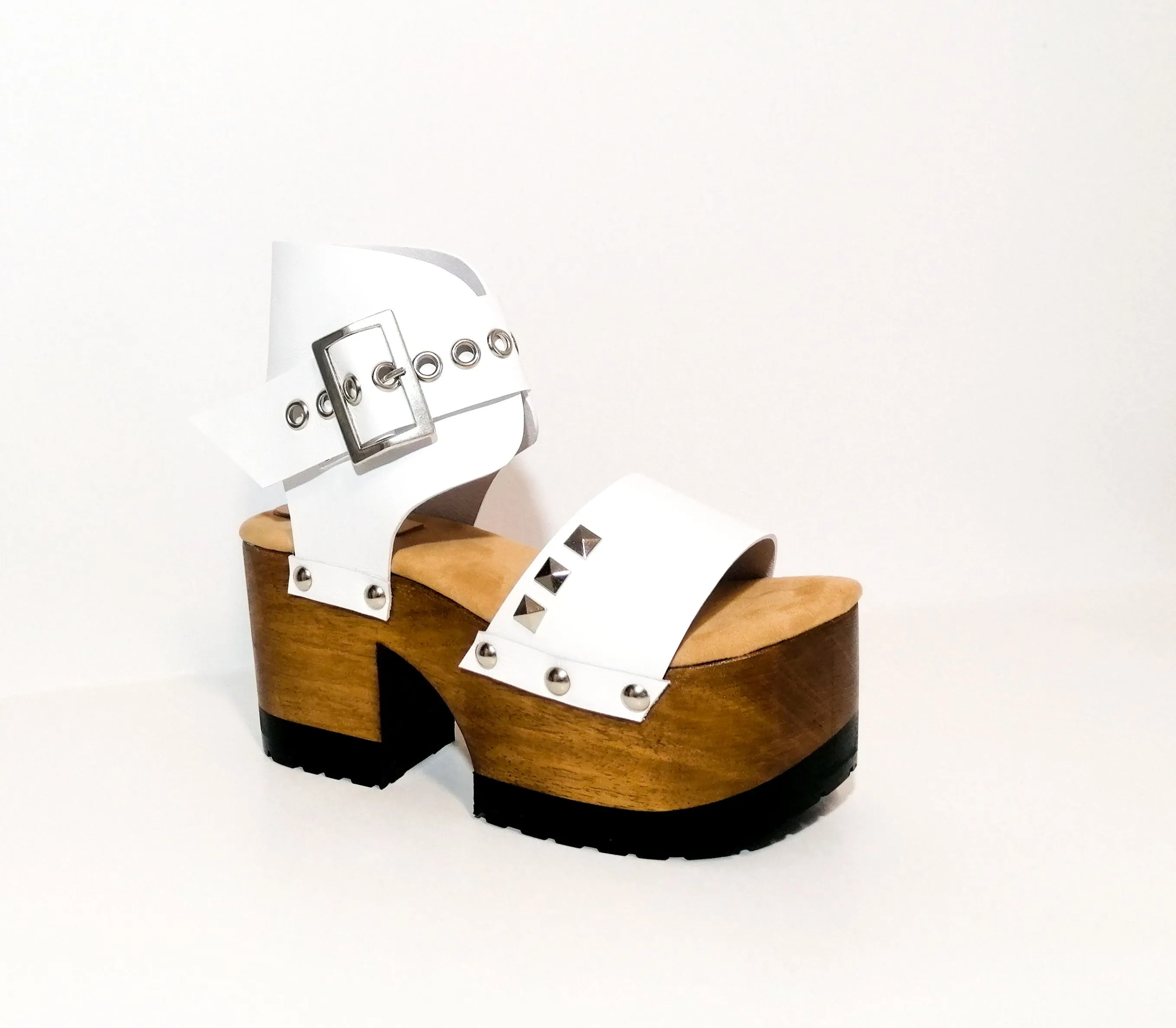 Lady Pop White Sandals