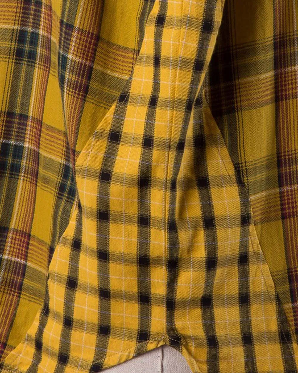 Laid-Back Plaid Top in Mustard