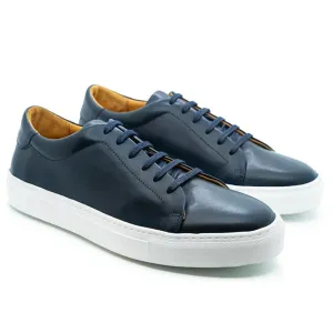 Lane cuir bleu