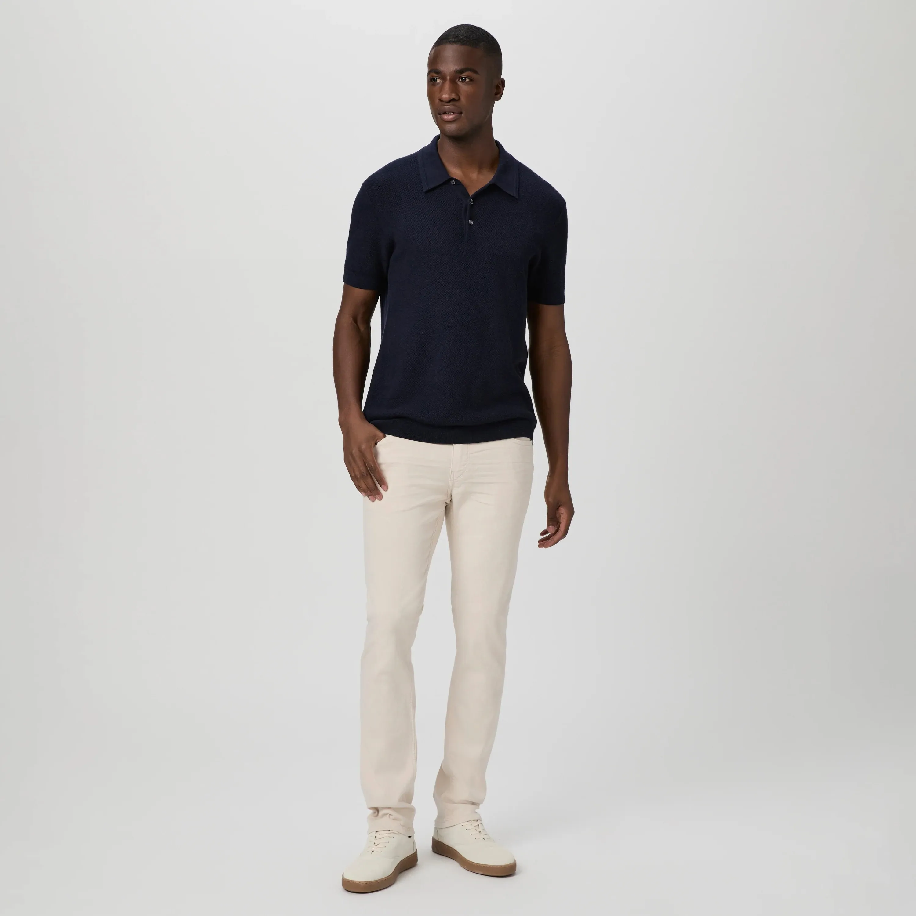 Lennox - Sea Shell Slim Fit Transcend Jeans - PAIGE