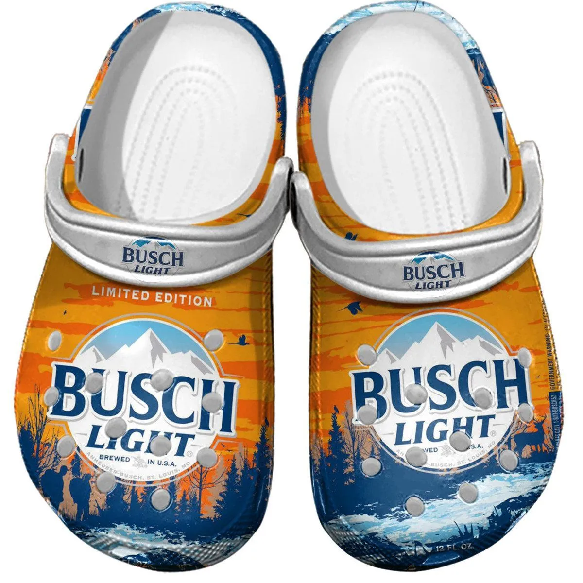 Limited Edition Busch Light Beer Clogs