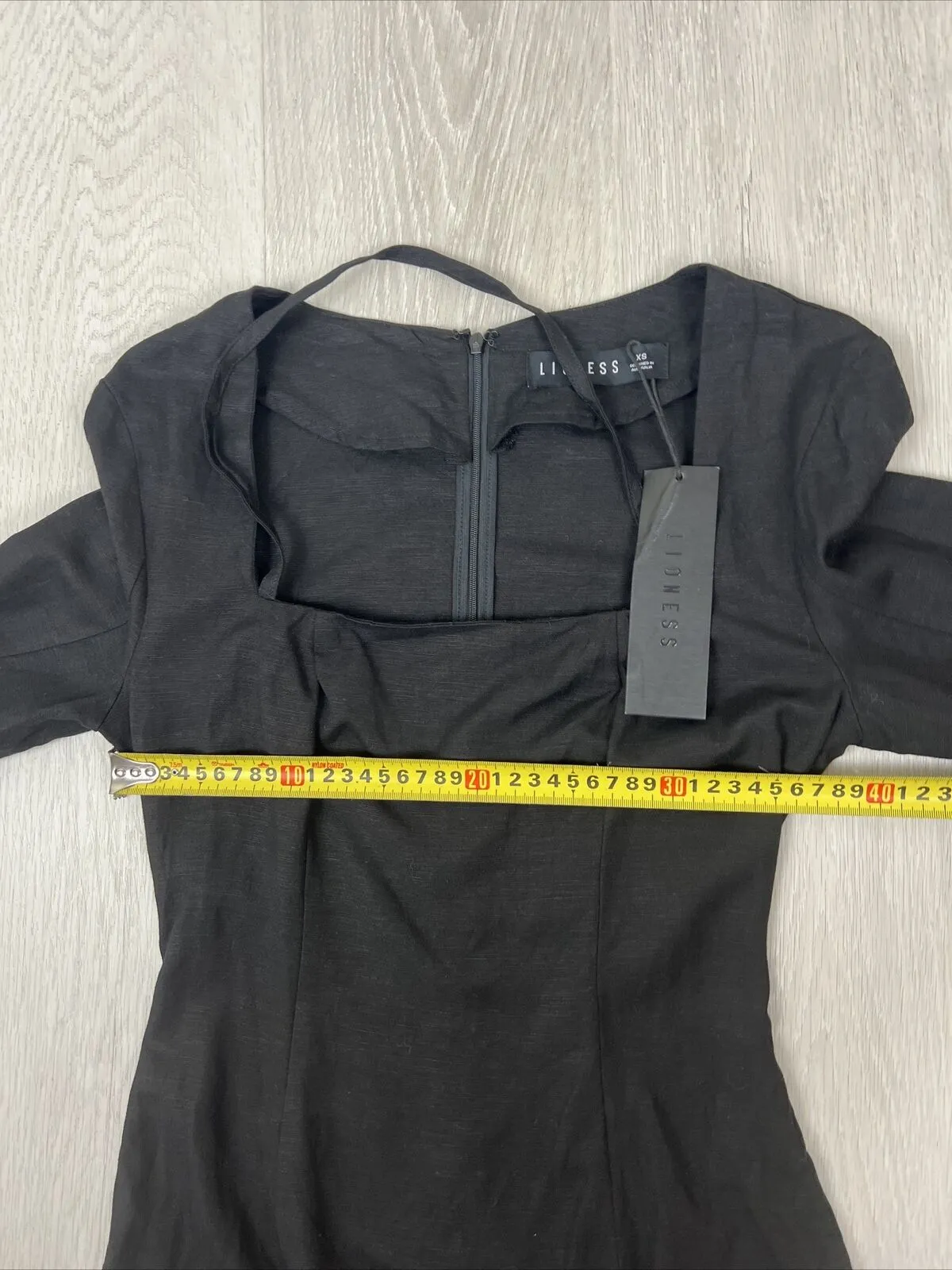 Lioness Womens Black Hacienda Mini Dress Size XS (New)