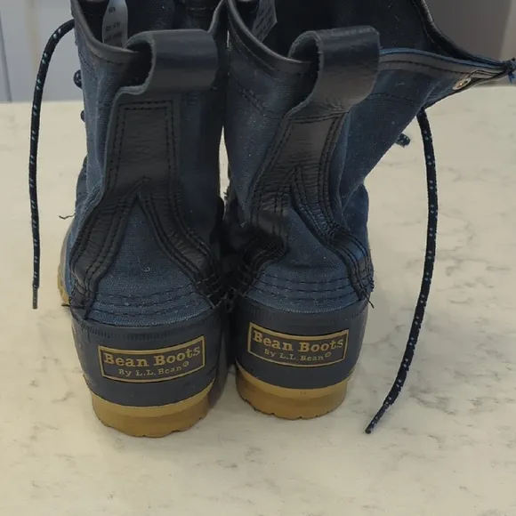 L.L. Bean Navy Bean Duck Boots Kids size 4