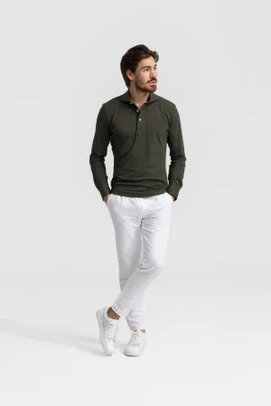 Longsleeve Polo Green