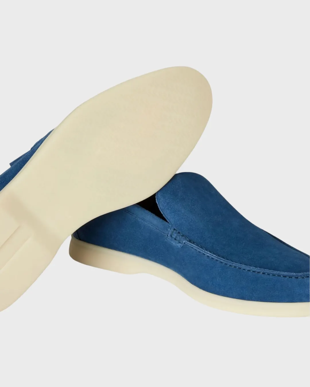 Loro Piana Summer Walk Loafers Cobalt Ink