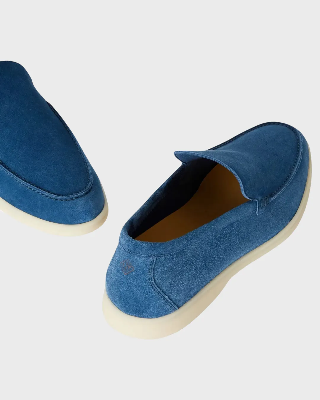 Loro Piana Summer Walk Loafers Cobalt Ink