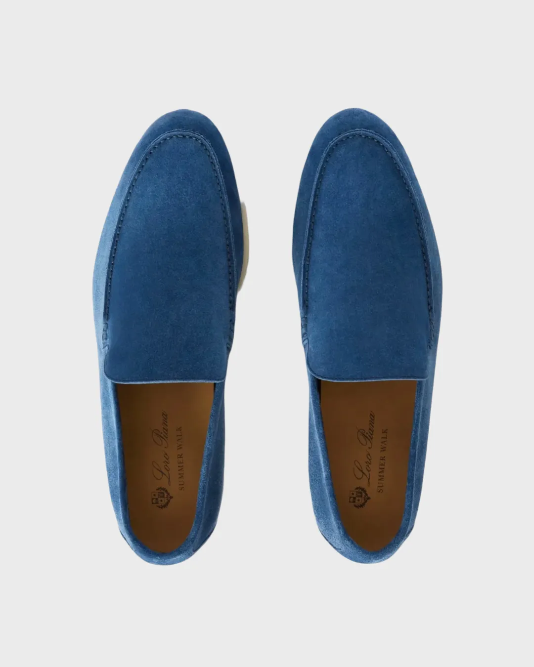 Loro Piana Summer Walk Loafers Cobalt Ink