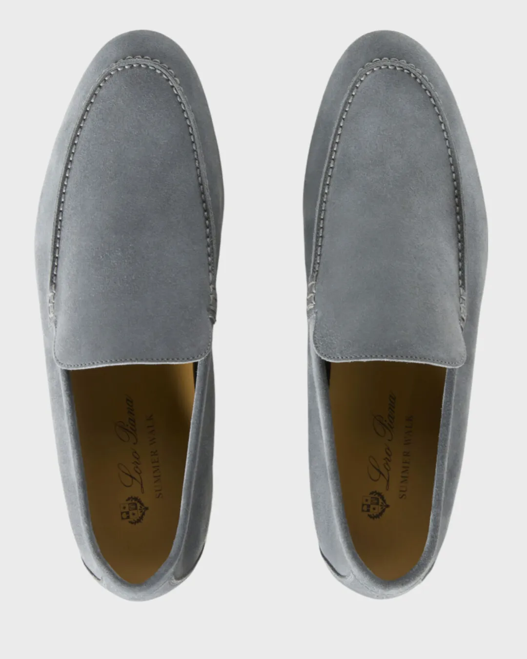 Loro Piana Summer Walk Loafers Frozen Blue