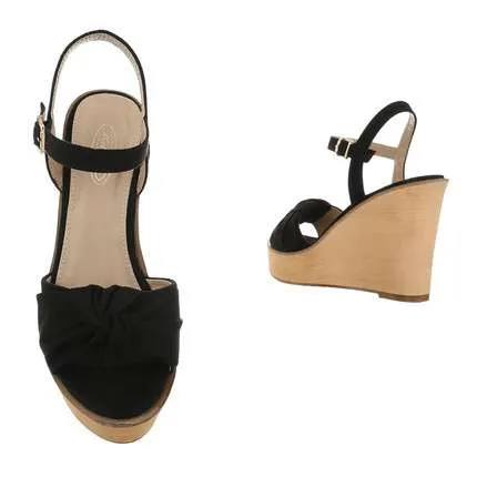 Lucia Bow knot Wedge Sandals