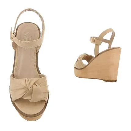 Lucia Bow knot Wedge Sandals