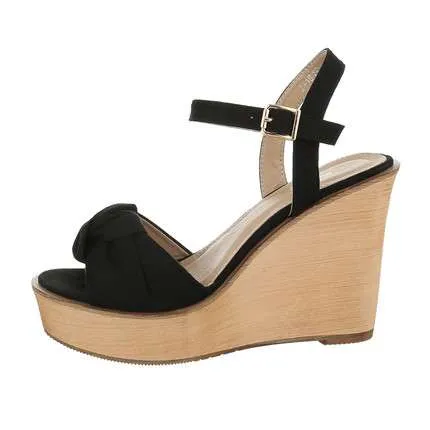 Lucia Bow knot Wedge Sandals