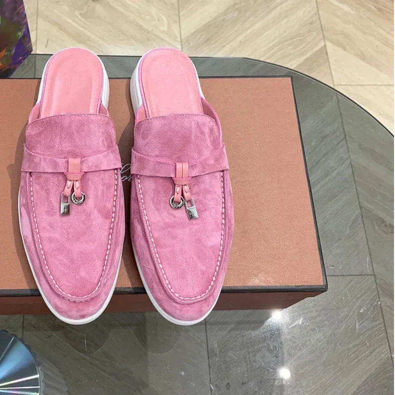 Luxurious women's slip-on shoes