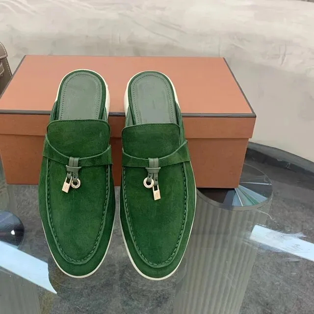 Luxurious women's slip-on shoes