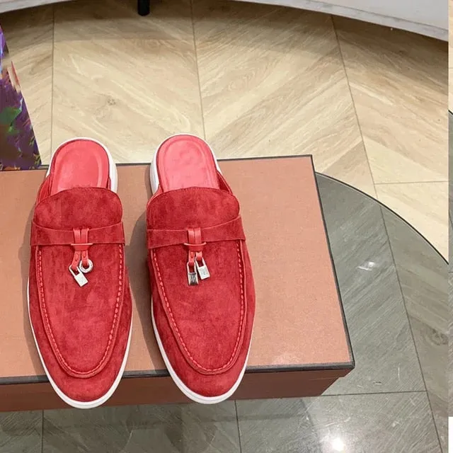 Luxurious women's slip-on shoes