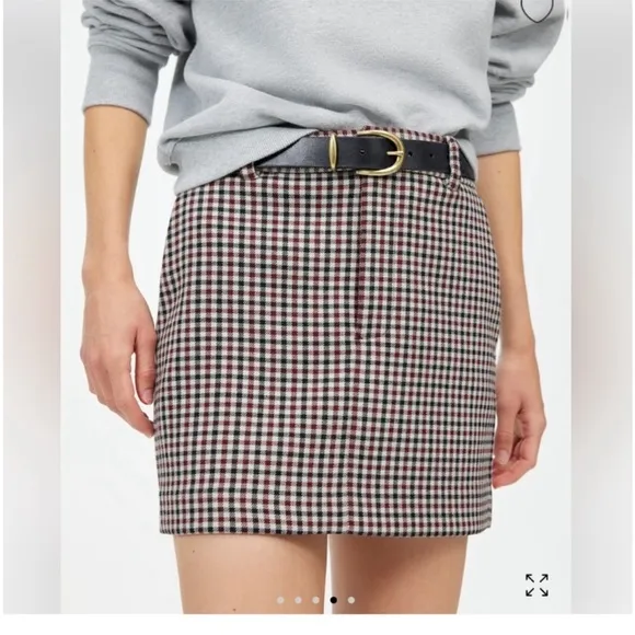 Madewell Suiting Mini Skirt Casual Size 6