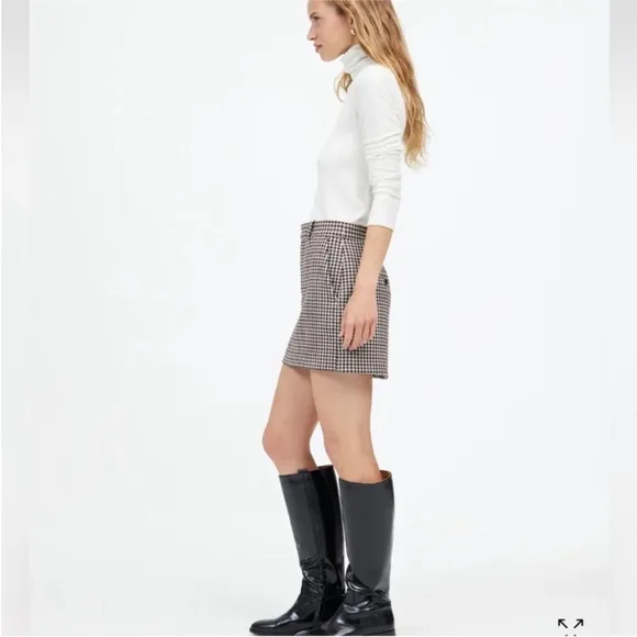 Madewell Suiting Mini Skirt Casual Size 6