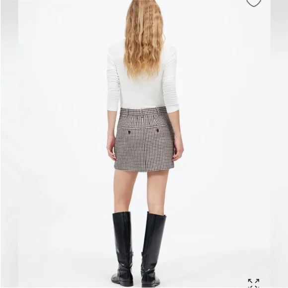Madewell Suiting Mini Skirt Casual Size 6