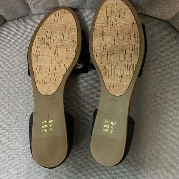 Madewell Thea Sandals Navy Aztec