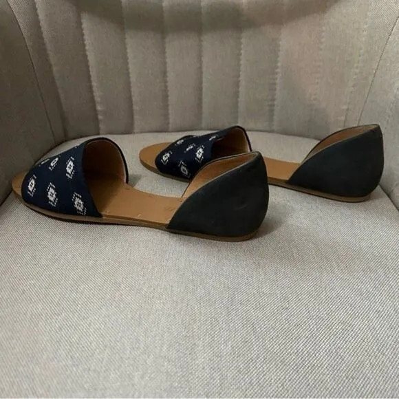 Madewell Thea Sandals Navy Aztec