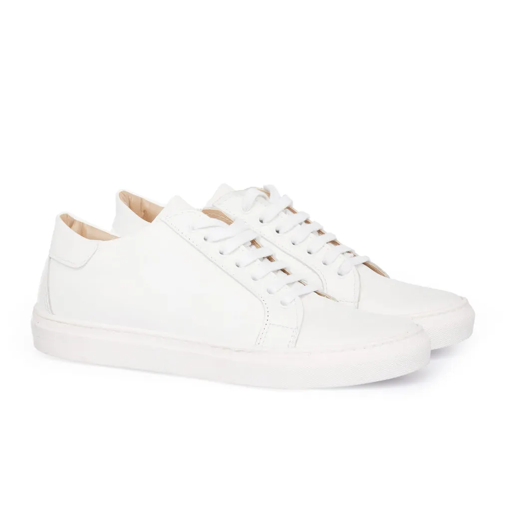 Men's Leather Sneakers - White