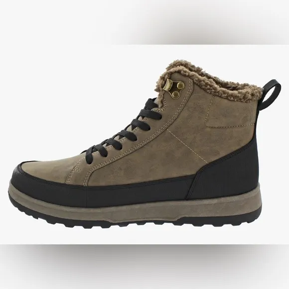 Men's Memory Foam Sneaker Boots Waterproof Size:9 Color:Brown/Black. (NWT)