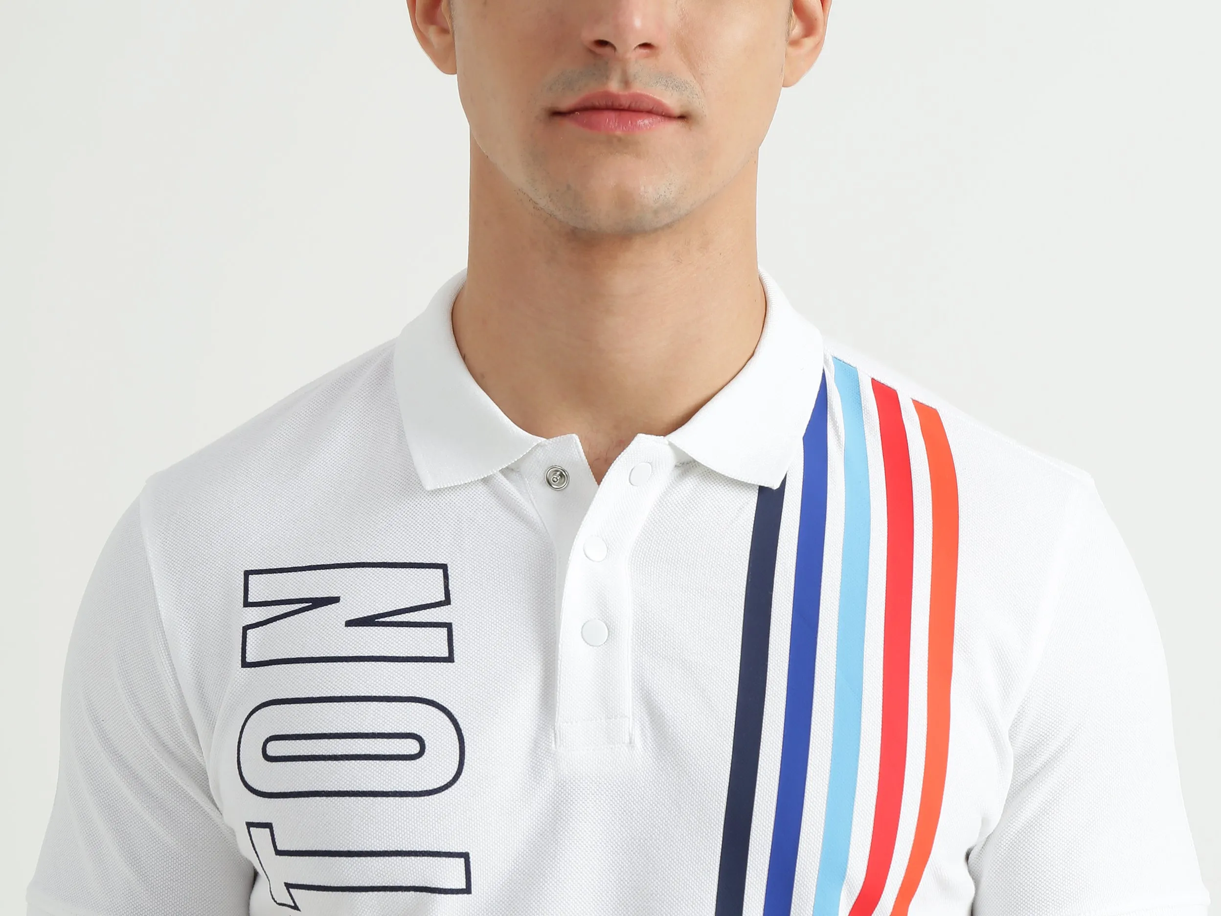 Mens Short Sleeve Stripe Polo