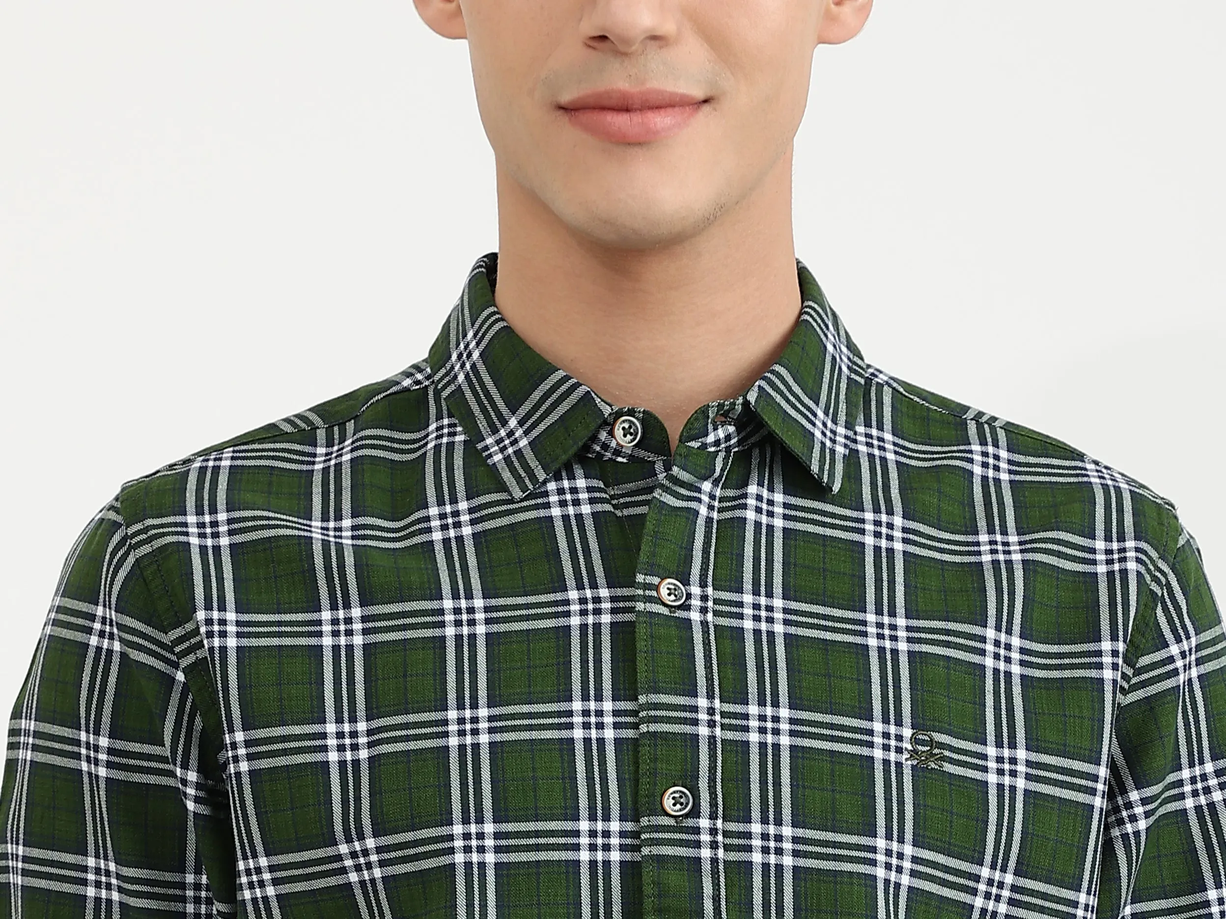 Mens Slim Fit Check Shirt