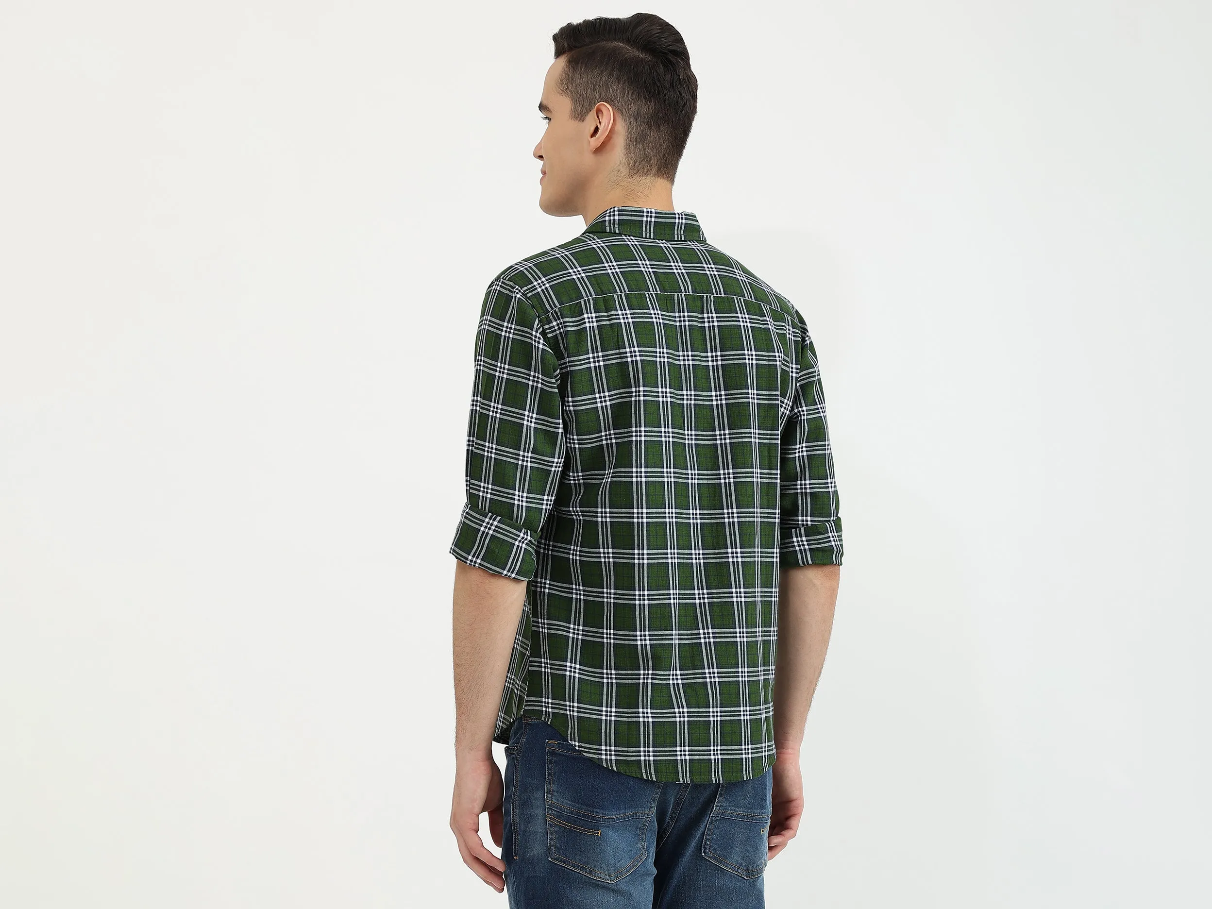 Mens Slim Fit Check Shirt