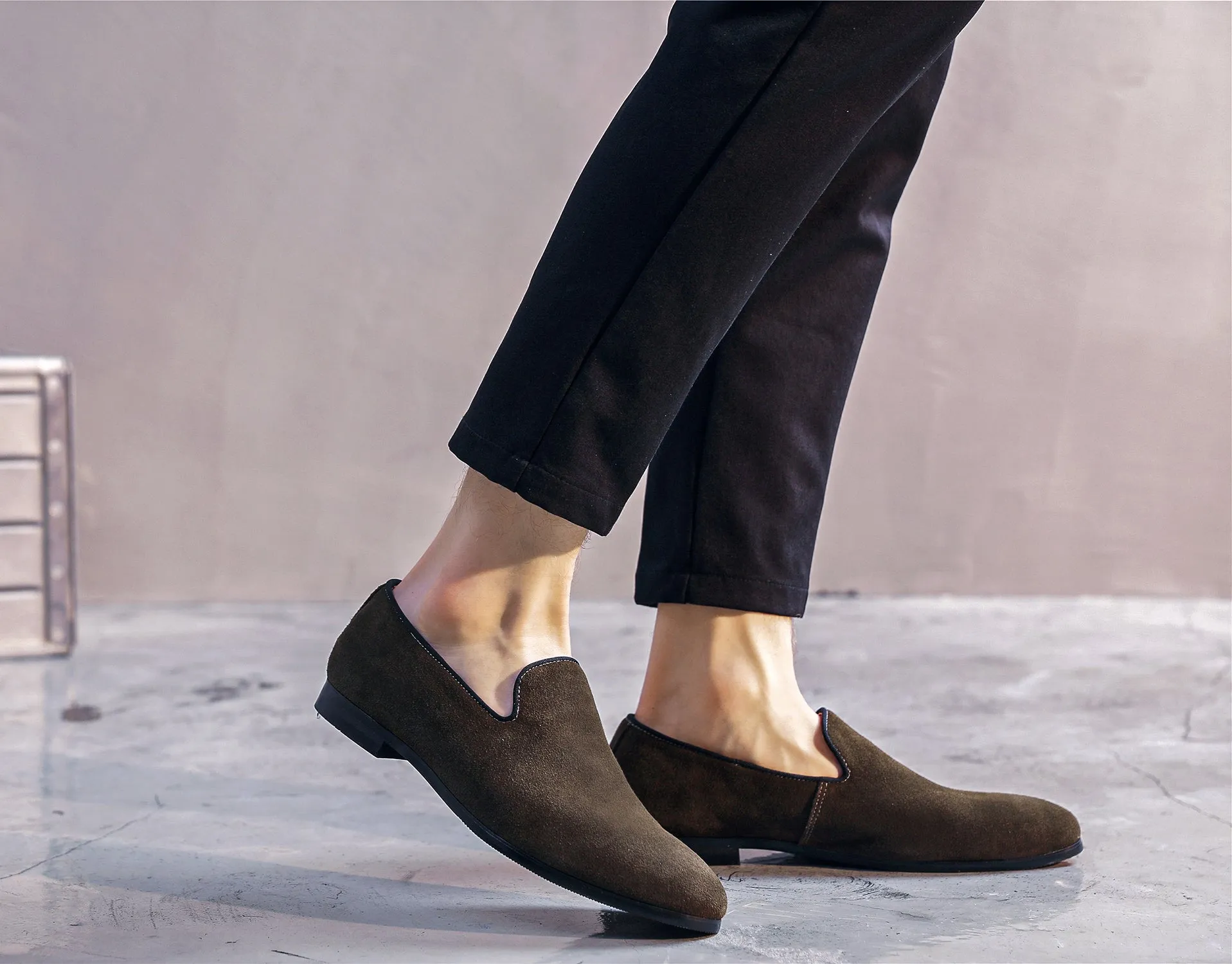 Men's Suede Casual Plain Loafers