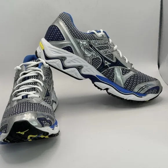 Mizuno Wave Inspire 7 Running Shoes Women's Size 11 Cross Sneakers White Blue