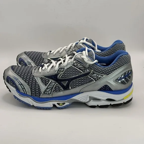 Mizuno Wave Inspire 7 Running Shoes Women's Size 11 Cross Sneakers White Blue