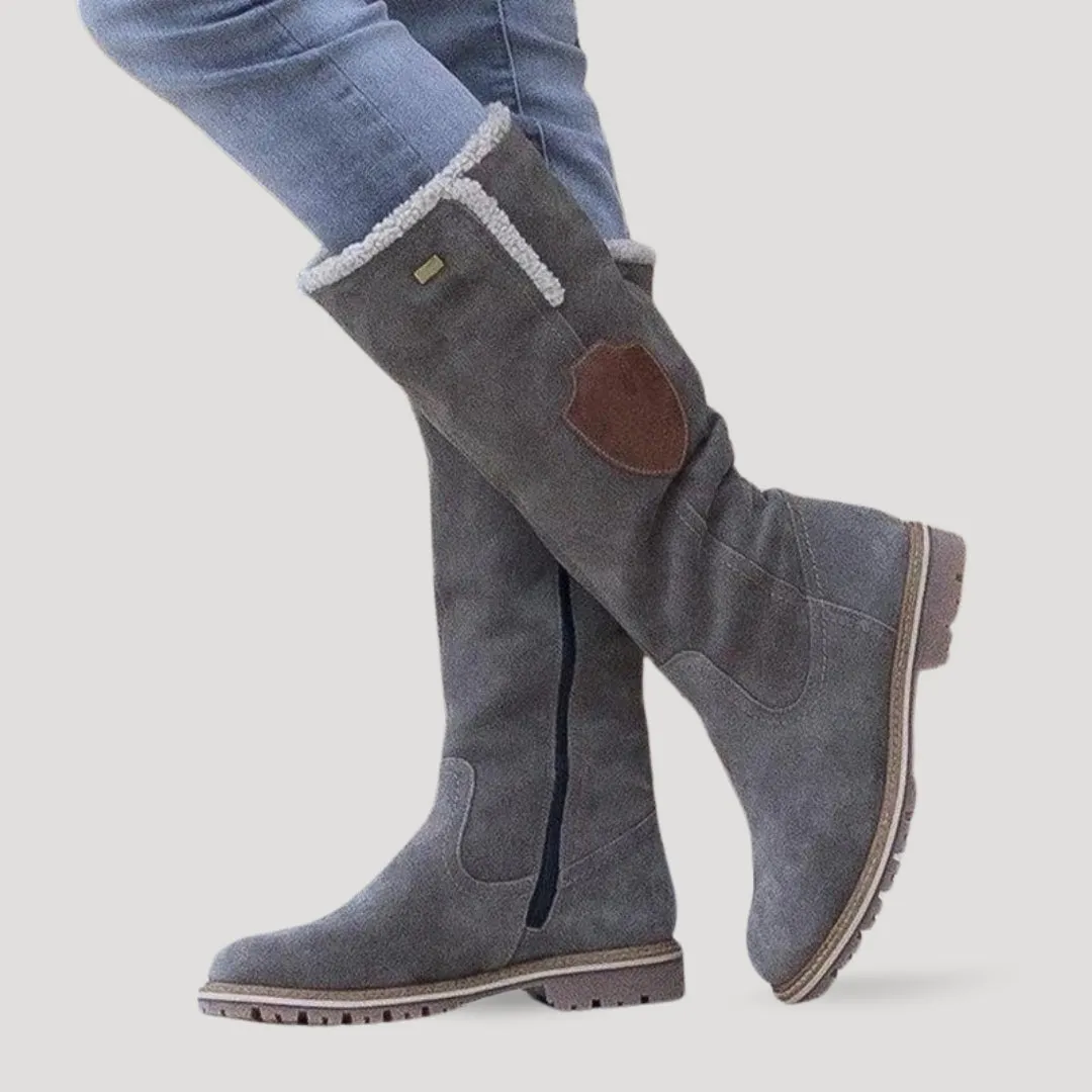 Myrtle | Rugged Suede Knee Boots
