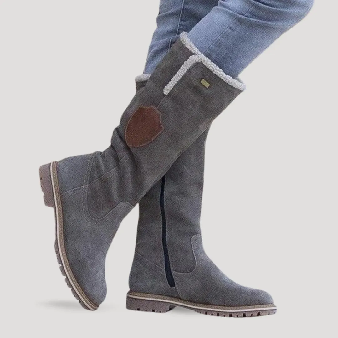 Myrtle | Rugged Suede Knee Boots