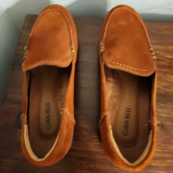 New Cobb Hill Crosbie Moc – Potters Clay Suede Size 8