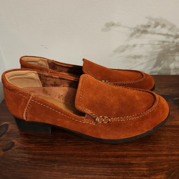 New Cobb Hill Crosbie Moc – Potters Clay Suede Size 8