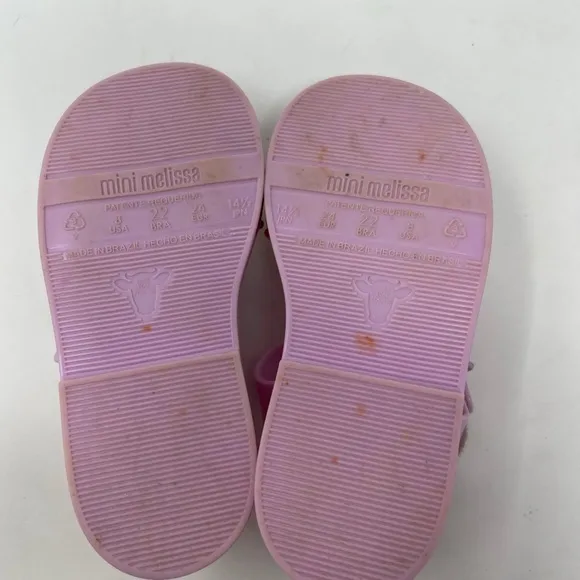 NEW Mini Melissa Rainbow Cloud Sandals Toddler size 8 jellies
