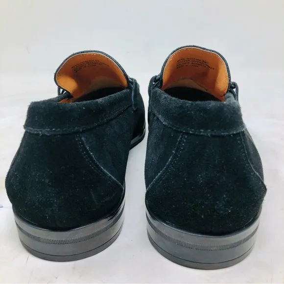 New Stacy Adams Black Suede Loafers
